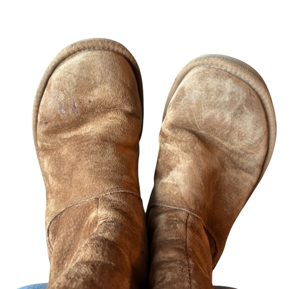 UGG Australia Tan Suede Boots with Zipper Women’s Size 7 - Picture 9 of 9